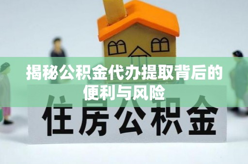广南揭秘公积金代办提取背后的便利与风险