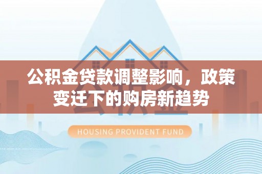 广南公积金贷款调整影响，政策变迁下的购房新趋势