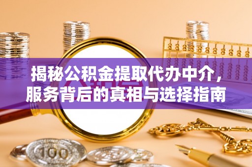 广南揭秘公积金提取代办中介，服务背后的真相与选择指南