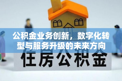 广南公积金业务创新，数字化转型与服务升级的未来方向