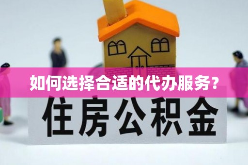 广南如何选择合适的代办服务？
